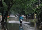 IMG 0792  Oversvømmet gade efter en tordenbyge nær hotellet - Hue